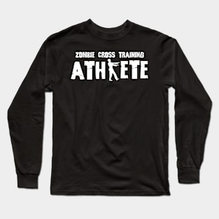 Zombie Athlete White Long Sleeve T-Shirt